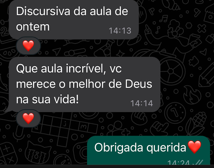 Depoimento de aluno aprovado